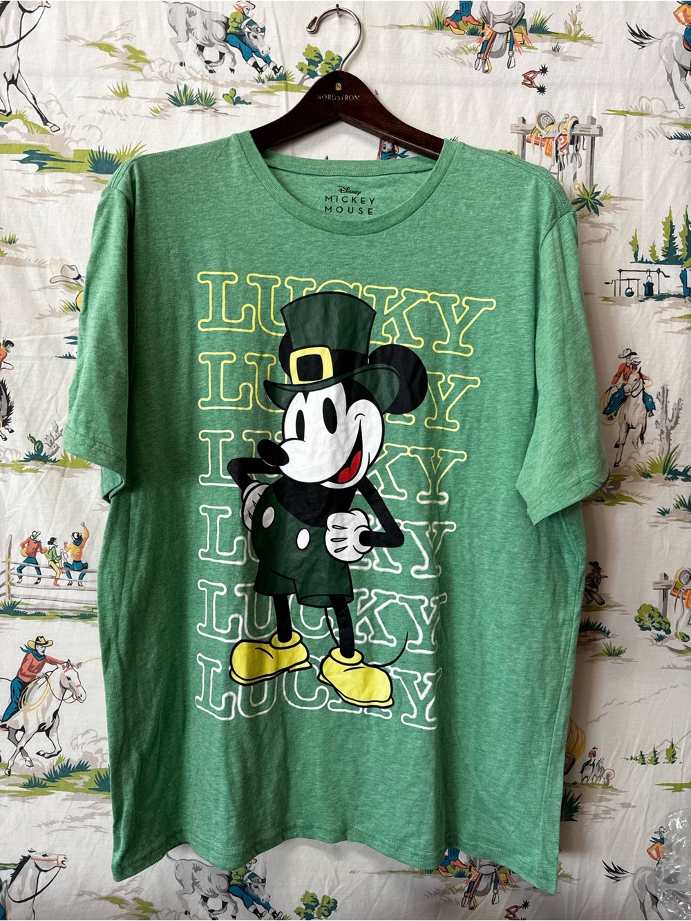 Disney Mickey Mouse 'Lucky' Graphic Tee size XL